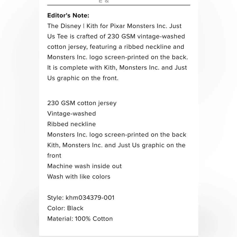 Disney|KITH for Pixar Monster INC - Picture 6 of 6